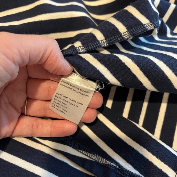 🤍ONZE MONTRÉAL – Navy & White Striped Dress – Size S - Picture 7 of 10